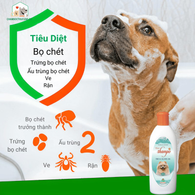 Sữa Tắm Diệt Ve Rận Bọ Chét Chó Mèo Vime Shampoo Vemedim 300ml