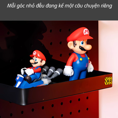 Bảng lỗ Pegboard decor gaming Dola Home để bàn phím, tay cầm chơi game, mô hình anime, setup bàn làm việc gọn gàng phong cách chất - Hàng Việt Nam chính hãng chất lượng cao