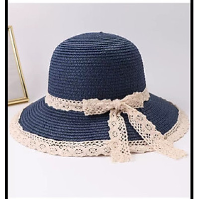 Nón mũ nữ rộng vành đi biển viền ren mẫu mới đẹp chất liệu cói chống nắng thoáng mát Chất liệu cói Kiểu dáng thời trang chống nắng đi biển dạo phố du lịch là sản phẩm hoàn hảo cho những ai yêu thích phong cách thời trang Hàn Quốc. Dona24060107