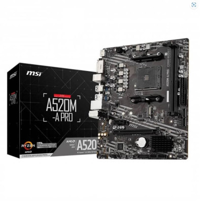 Bo Mạch Chủ Main MSI A520M-A PRO Socket AM4 - Hàng Chính Hãng