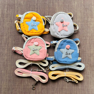 DÂY DẮT DÂY XÍCH BALO NGÔI SAO THÚ CƯNG DÀI 120CM TỪ 0.5-3KG DÀNH CHO THÚ CƯNG CHÓ MÈO