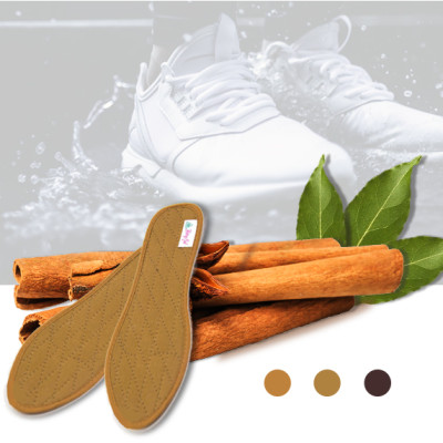 Lót giày vải cotton Hương quế CI-02 làm từ vải cotton - bột quế giúp hút ẩm - khử mùi - phòng cảm cúm và cải thiện sức khoẻ