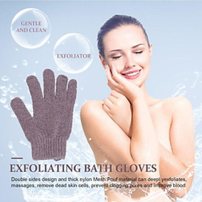 Bao tay tắm găng tay matxa tắm tẩy tế bào chết, tẩy da chết bông tắm giúp kỳ sạch bẩn trên da (nhiều màu) (Xả Rẻ Lấy 5*)