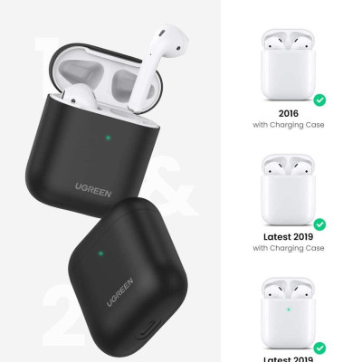Ugreen UG80479LP367TK Airpods Màu Đen Hộp bảo vệ Silicone - HÀNG CHÍNH HÃNG
