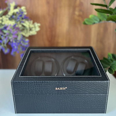 [BH 2 Năm Động Cơ] Hộp Đựng Đồng Hồ Cơ 4 Xoay Và 6 Trưng Bày Da