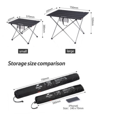 Bàn vải du lịch gấp gọn NatureHike NH20JJ020