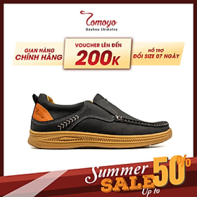 Giày Lười Nam Da Nubuck Cao Cấp Tomoyo TMN23401