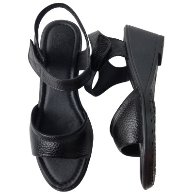 Giày Đế Xuồng Nữ BIGGBEN Da Bò Thật Cao 5 Phân SDX74