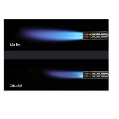 Đèn khò cán dẫn khí dài mạ Titanium đen Campingmoon BKMT-3955