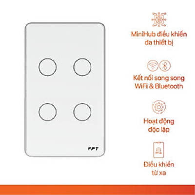 Công Tắc Thông Minh Kết Nối Wifi FPT Leto, Hub (Hàng Chính Hãng)