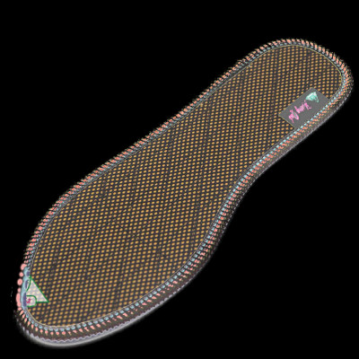 Lót giày lưới 1 lớp Hương Quế CI-05 làm từ vải lưới 1 lớp - vải cotton - bột quế giúp êm chân - ấm chân - phòng cảm cúm và cải thiên sức khỏe