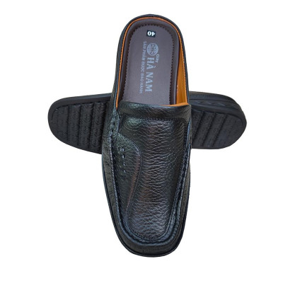 Dép Bít Mũi Nam Da Bò Thật TiTi ĐÔ Cao Cấp GSB20146b