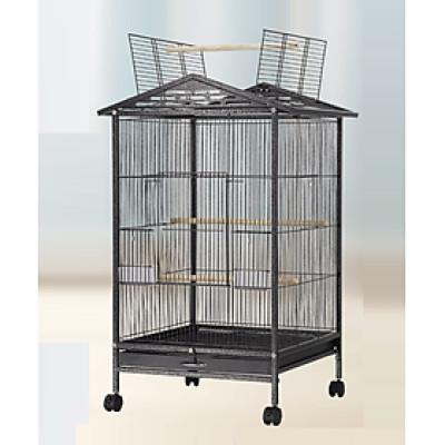 1 lồng T3 thép sơn tĩnh điện cao cấp nhập khẩu 44*44*85 dùng nuôi các dòng vẹt nhỏ và trung