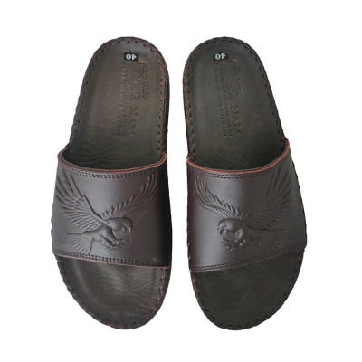 Dép Nam Quai Ngang Da Bò Thật TiTi ĐÔ Cao Cấp DNA2175d