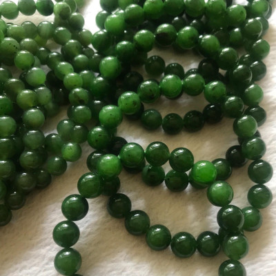 Vòng tay Ngọc Jade Xanh Ngọc Bích 9,5mm Chất đẹp hợp Nữ mạng Mộc Hỏa Thủy ạ