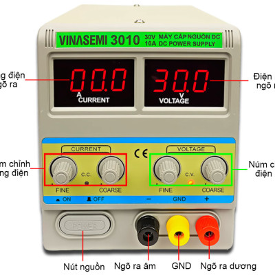 Vinasemi 3010 Máy Cấp Nguồn DC 30V 10A Hàng Chính Hãng