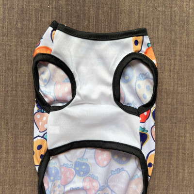 ÁO THUN BA LỖ DÂU TÂY THÔNG HƠI SIÊU DỄ THƯƠNG TỪ 1-5KG DÀNH CHO THÚ CƯNG CHÓ MÈO