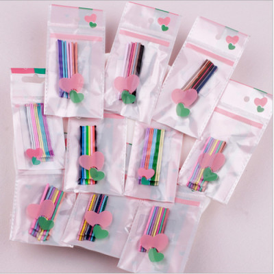 Set 8 kẹp tăm cầu vồng cực dễ thương, màu chọn ngẫu nhiên