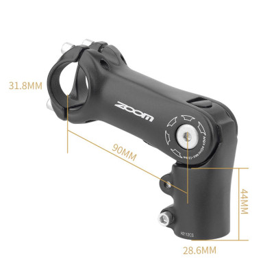 Phụ kiện xe đạp Zoom Mountain Bikes xoay 0-90 ° có thể điều chỉnh hợp kim nhôm tiện ích gắn vào thân xe