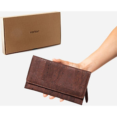 Ví nữ nắp lật khóa nam châm WOMEN CORK WALLET SLIM - HGcork Corkor CK273 - Nhiều màu - Vật liệu 100% da cork thực vật thuần chay từ vỏ cây sồi Bồ Đào Nha, Siêu bền, Chống cháy, Chống mốc, Chống thấm nước  – Hàng chính hãng, Sản xuất Handmade bởi Nghệ nhân