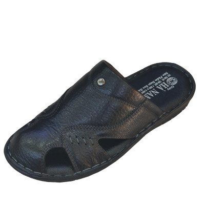 Dép Bít Mũi Nam Da Bò Thật TiTi ĐÔ Cao CấpGSB2085d