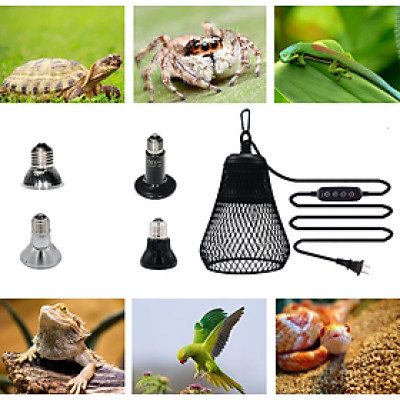 1 COMBO GỒM DÂY ĐIỀU CHỈNH NHIỆT KẾT HỢP CHỤP ĐÈN CAO CẤP VÀ BỘ HẸN GIỜ DÙNG SƯỞI ẤM CHO CHIM, VẸT, BÒ SÁT, CHÓ, MÈO...