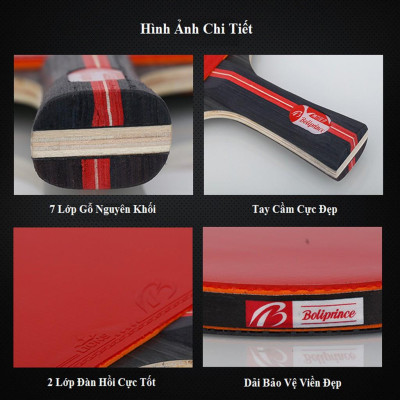 Bộ 2 Vợt Bóng Bàn 5 Sao + 3 Quả Bóng Bàn Chính Hãng Amalife – Bộ Bóng Bàn Kèm 3 Quả Bóng Cao Cấp