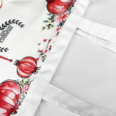 Túi canvas GIADO, túi vải bố, túi tote mẫu Hội An chùa Cầu chữ xanh đỏ