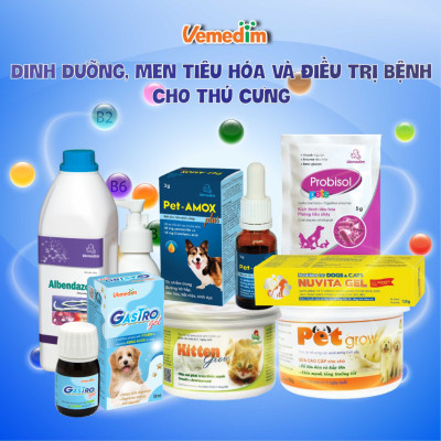 Vemedim Vime FDP drop - Dung dịch uống dùng cho gà đá, gà vườn, bồ câu, vịt nhà để điều tr.ị các nhiễm trùng đường hô hấp, chai 10ml