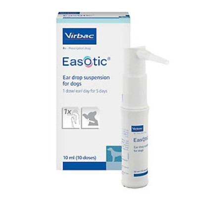 Thuốc Nhỏ Tai EASOTIC Virbac Trị Viêm Tai, Nấm Tai dành cho Chó (Dexoryl mẫu mới)