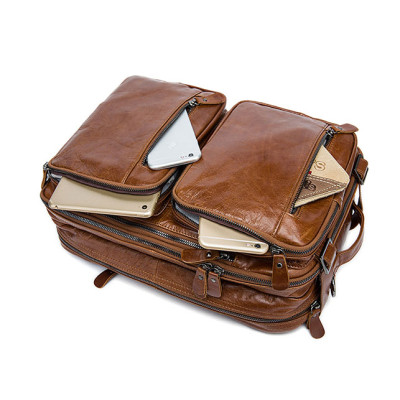 Cặp công sở nam - Balo nam da bò cao cấp BHM432 Ba lô laptop 14inch