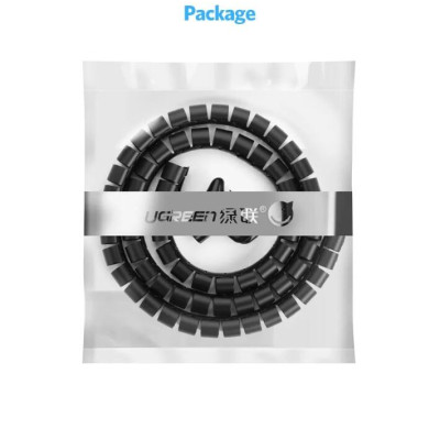 Ugreen UG30820LP121TK 5M màu Đen Dây ống xoắn PE bảo vệ cáp cao cấp - HÀNG CHÍNH HÃNG