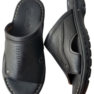 Dép Da Nam BIGGBEN May Đế Da Bò Thật DN39