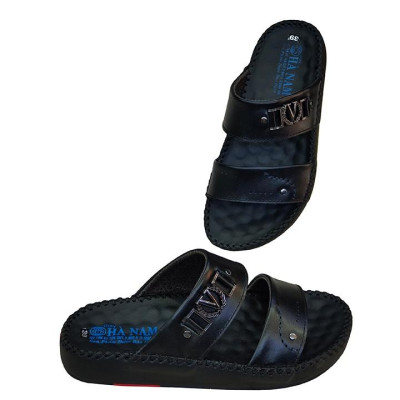 Dép Nam Quai Ngang Da Bò Thật TiTi ĐÔ Cao Cấp DNA2082d