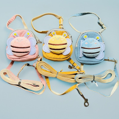 DÂY DẮT DÂY XÍCH BALO CON ONG THÚ CƯNG DÀI 120CM TỪ 0.5-3KG DÀNH CHO THÚ CƯNG CHÓ MÈO