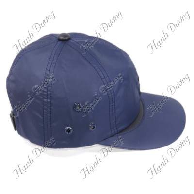 Mũ lưỡi trai vải dù trơn bóng thời trang cao cấp, đường may tinh tế, gắn sò đẹp LS, nón kết vải dù cao cấp