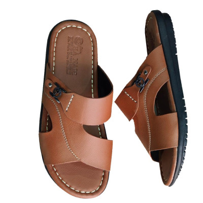 Dép Nam Quai Ngang HA NAM Da Bò Thật Cao Cấp DNA2220