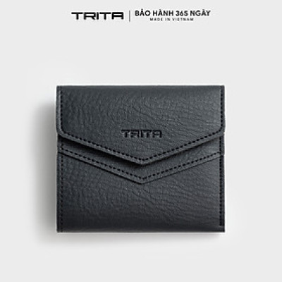 Ví Trita ( Thời trang nữ nắp gập viền thoi - Ví da RV88 )