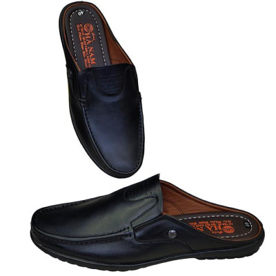 Dép Bít Mũi Nam Da Bò Thật TiTi ĐÔ Cao Cấp GSB2065d