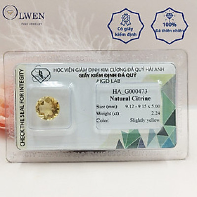 Viên đá thạch anh vàng (Citrine) thiên nhiên_HA-G000473
