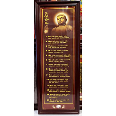 TRANH CHỮ 14 ĐIỀU PHẬT DẠY