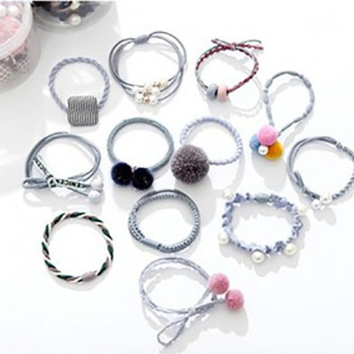 Dây Buộc Tóc 1 Hộp 12 Kiểu Hàn Quốc