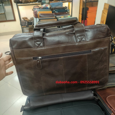 Cặp da văn phòng nam - BHM018 vừa laptop 14inch
