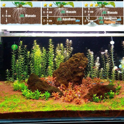Nền JBL Manado Dark, Brown bao 3L, 5L, 10L đất trồng bể thủy sinh cá tép