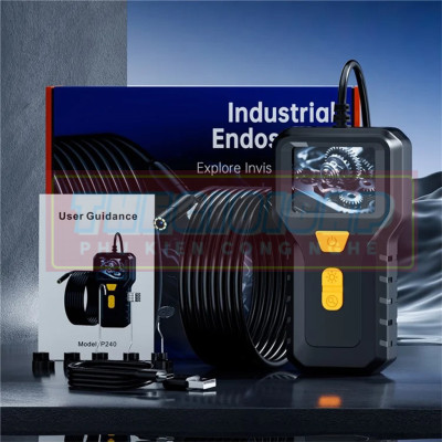 ROGTZ Camera Nội Soi Công Nghiệp Chống Nước Dây Cứng IP67 1080P Màn Hình 2 inch P240 - Hàng Nhập Khẩu