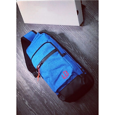 Túi Lubion đeo chéo unisex nam nữ màu xanh dương A03