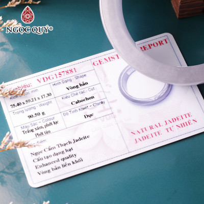 Vòng tay khối đá cẩm thạch hoa tử lan mệnh hỏa thổ - Ngọc Quý Gemstones