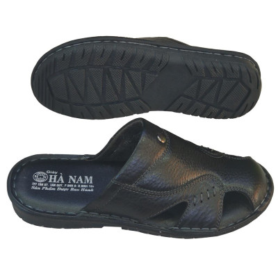 Dép Bít Mũi Nam Da Bò Thật TiTi ĐÔ Cao CấpGSB2085d
