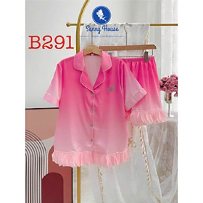 Bộ Đồ Ngủ B291 Lụa Quảng Châu Cao Cấp Đính Đá Thiên Nga Xinh Xắn