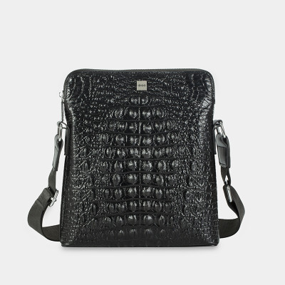 Túi xách công sở da thật cao cấp, túi đeo chéo nam đựng IPAD 9.7 inch họa tiết vân cá sấu nổi bật IDIGO MB1 - 6025